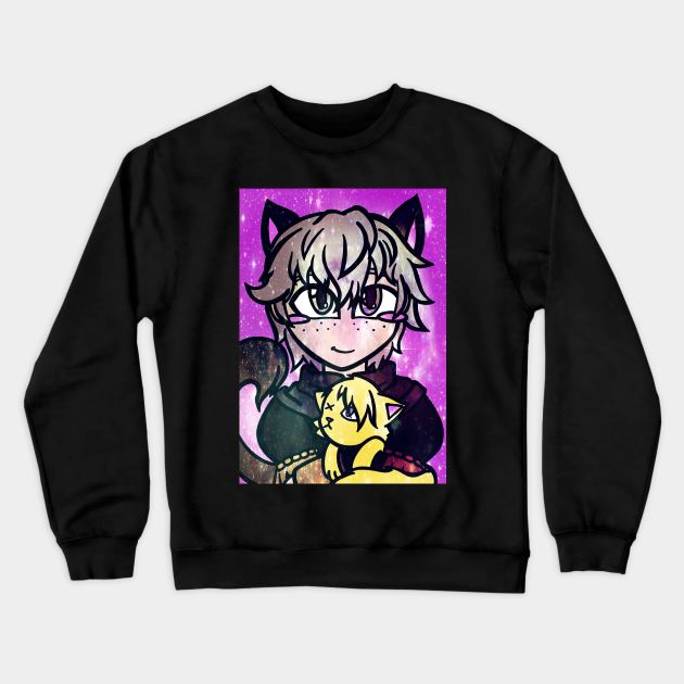 FE3H | Cat Ashe Crewneck Sweatshirt by ScribbleSketchScoo